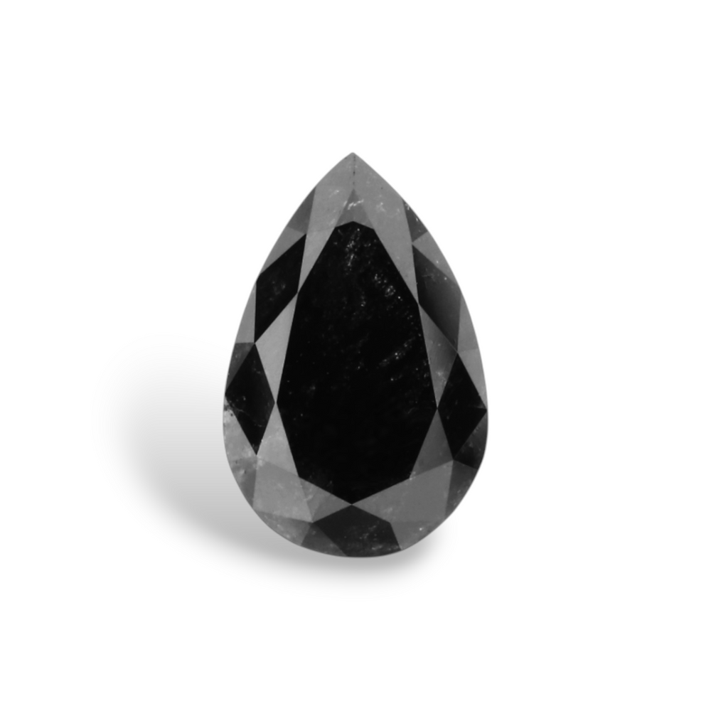 GIA 1.05 Carat Natural Fancy Black Pear Diamond SE-8197GN