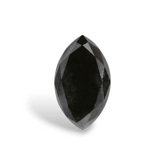 GIA 0.44 Carat Natural Fancy Black Marquise Diamond SE-8201GN