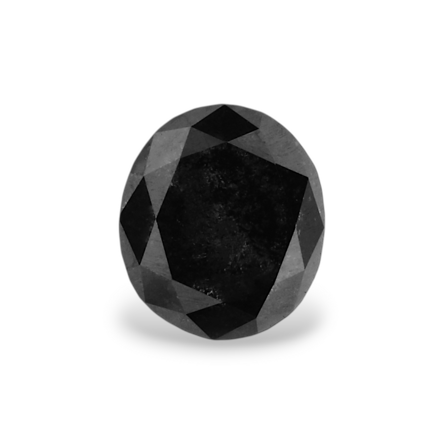 GIA 1.06 Carat Natural Fancy Black Oval Diamond SE-8221GN
