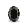 GIA 1.29 Carat Natural Fancy Black Oval Diamond SE-8224GN