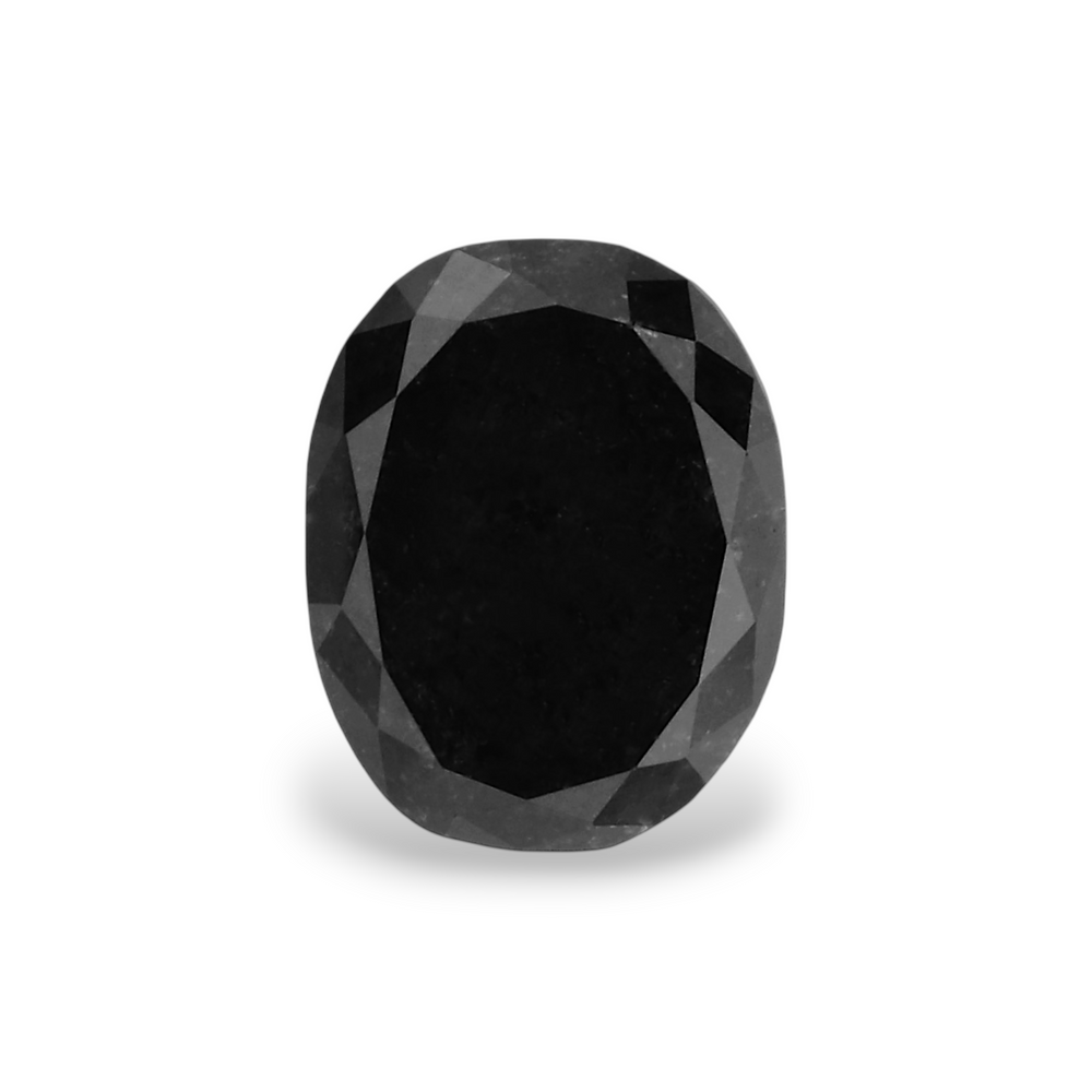 GIA 1.29 Carat Natural Fancy Black Oval Diamond SE-8225GN