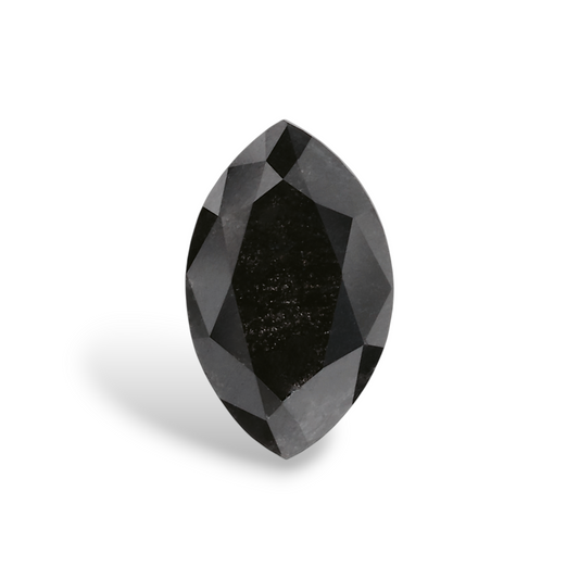 GIA 0.49 Carat Natural Fancy Black Marquise Diamond SE-8237GN