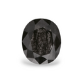 GIA 0.45 Carat Natural Fancy Black Oval Diamond SE-8248GN