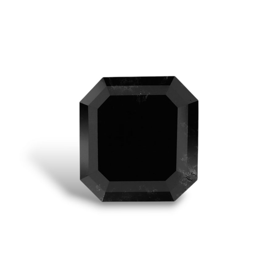 GIA 3.28 Carat Natural Fancy Black Emerald Diamond SE-8295GN