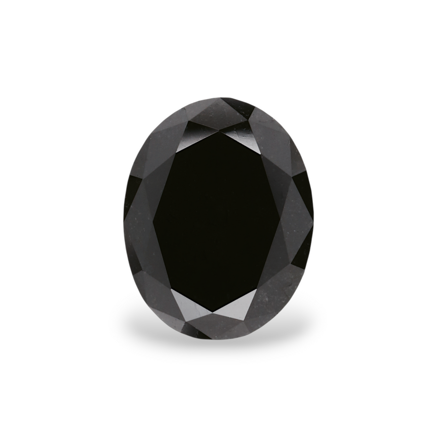 GIA 1.77 Carat Natural Fancy Black Oval Diamond SE-8310GN