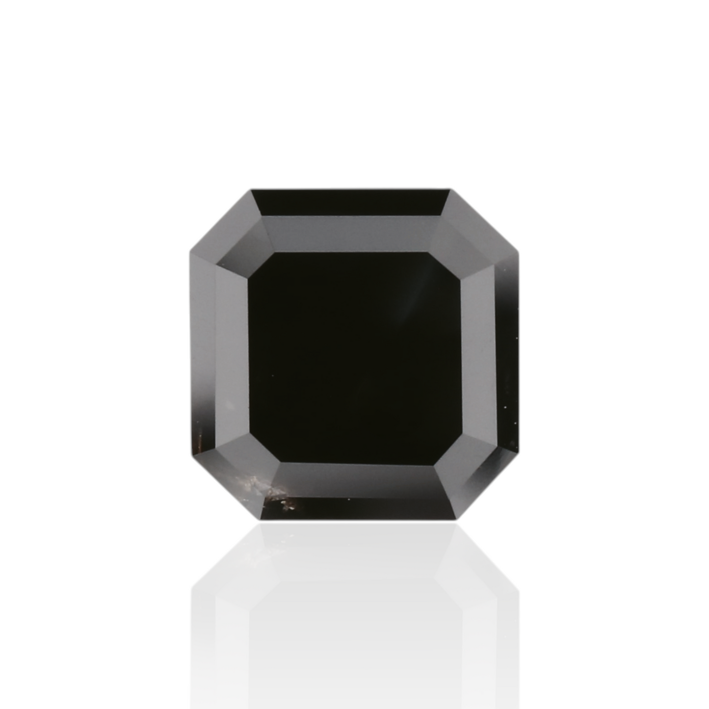 GIA 1.28 Carat Natural Fancy Black Sq emerald Diamond SE-8329GN