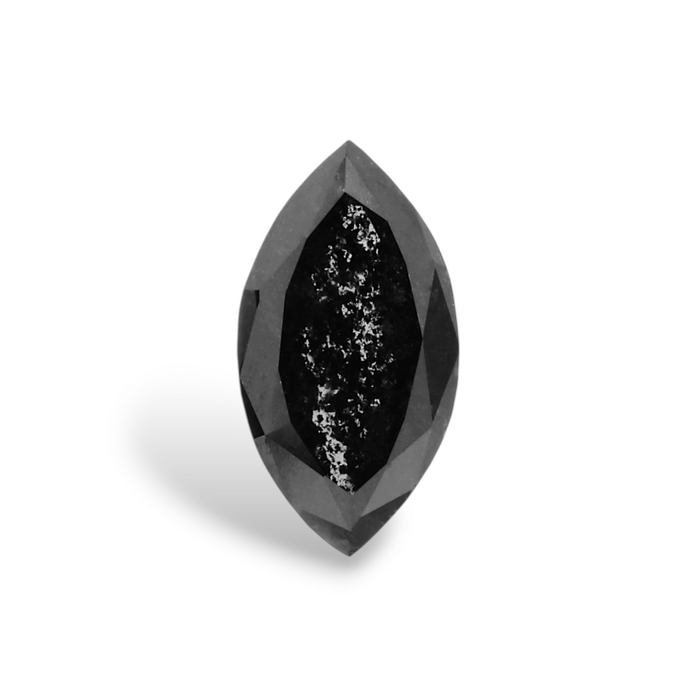 GIA 0.48 Carat Natural Fancy Black Marquise Diamond SE-8333GN