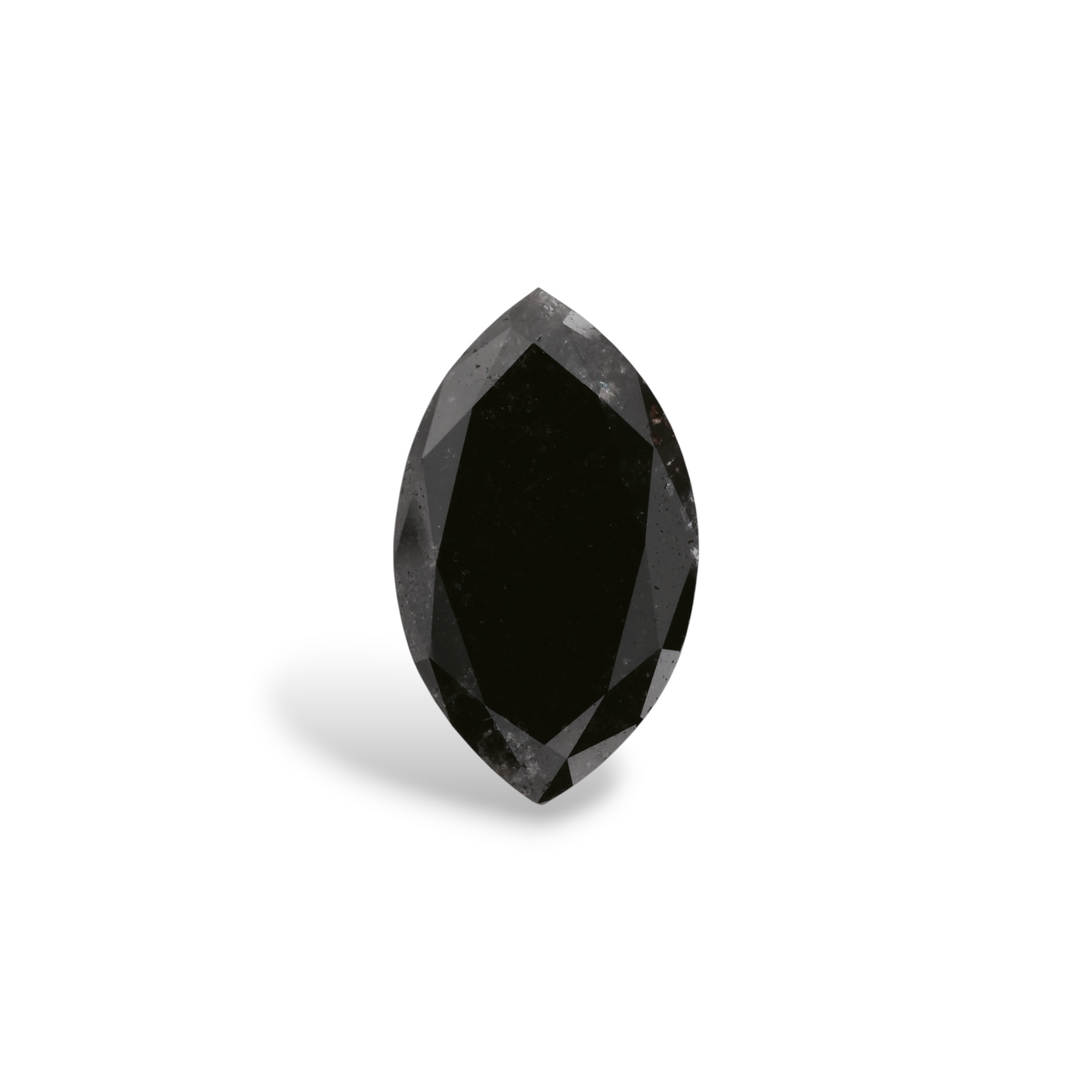 GIA 4.29 Carat Natural Fancy Black Marquise Diamond SE-8342GN