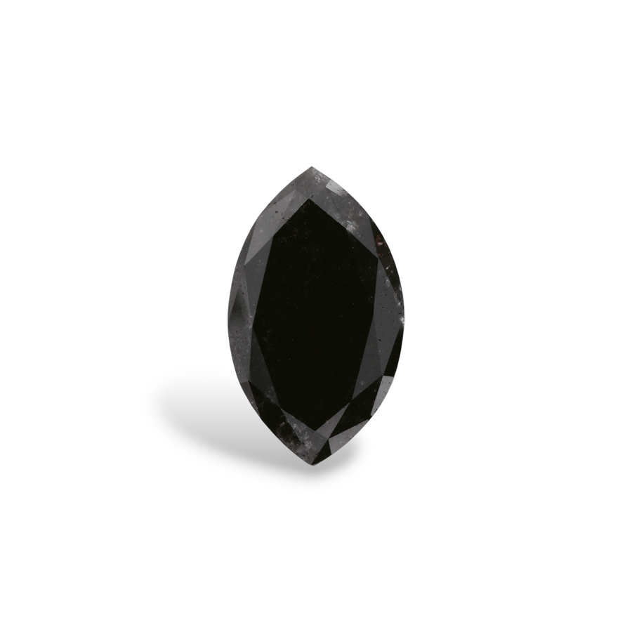 GIA 4.29 Carat Natural Fancy Black Marquise Diamond SE-8342GN