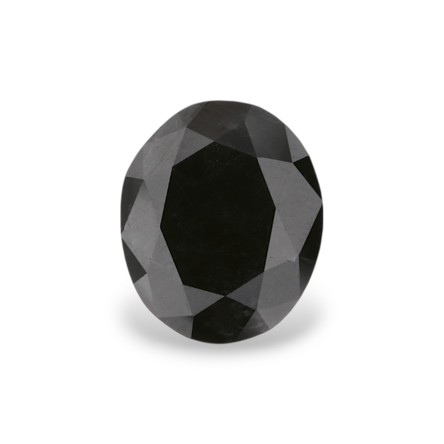 GIA 1.08 Carat Natural Fancy Black Oval Diamond SE-8575GNN