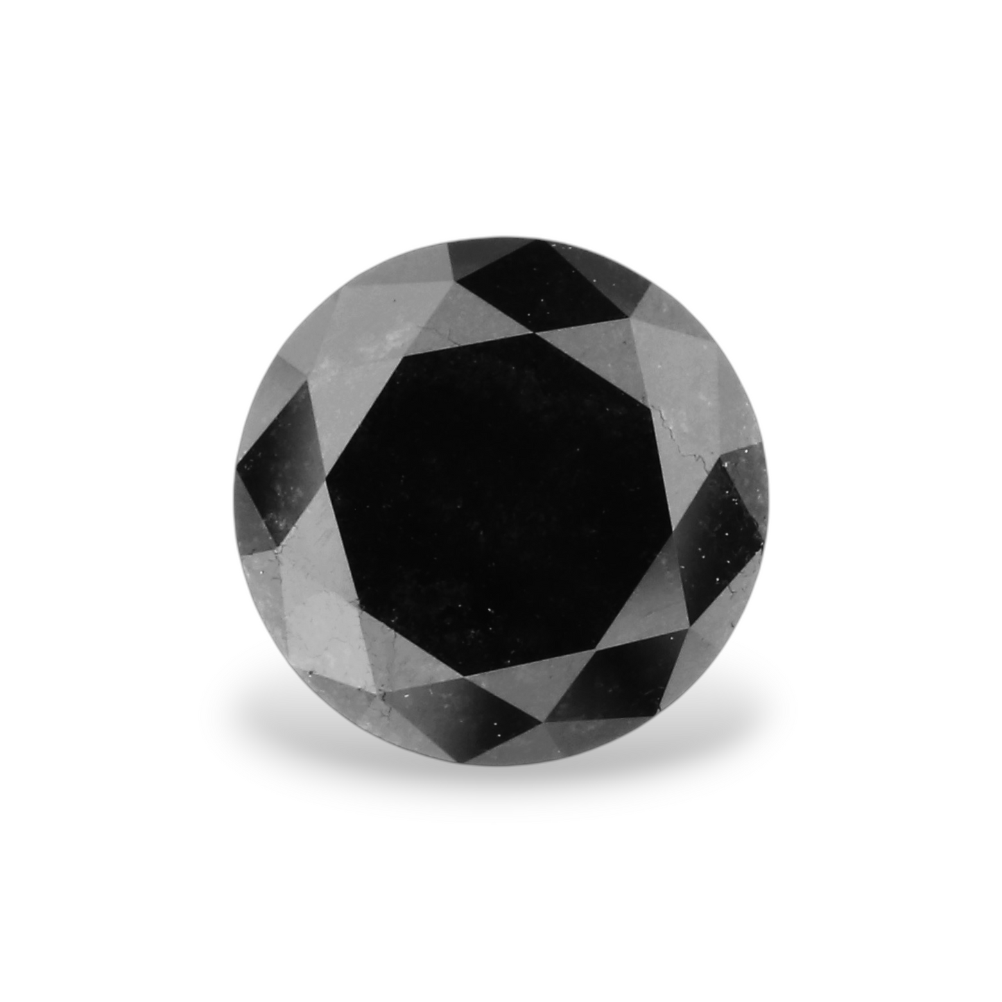 GIA 1.25 Carat Natural Fancy Black Round Diamond SE-8584GN