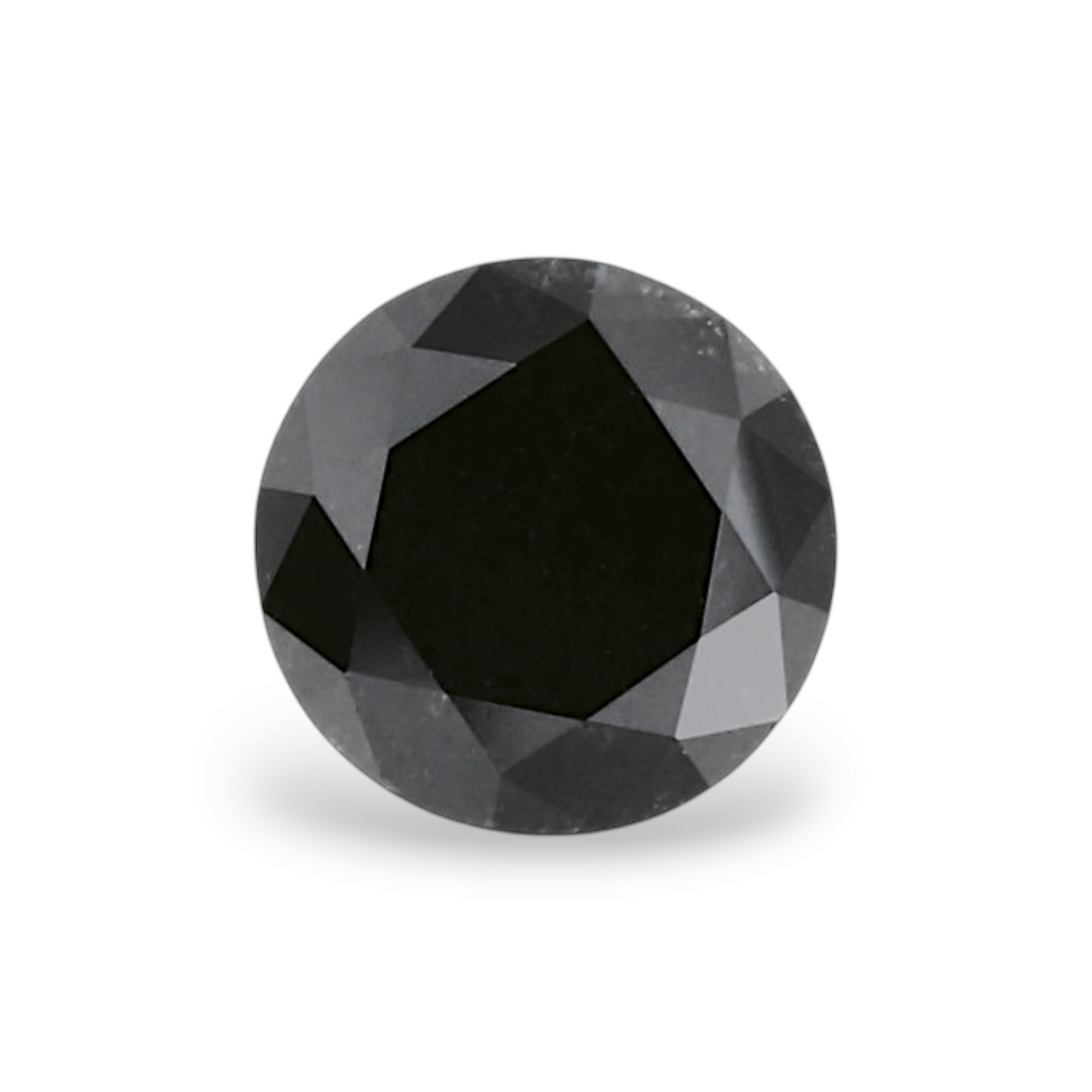 GIA 0.73 Carat Natural Fancy Black Round Diamond SE-8586GN