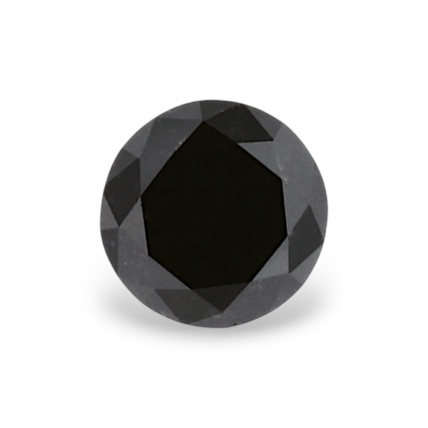 GIA 0.48 Carat Natural Fancy Black Round Diamond SE-8587GN
