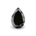 GIA 3.37 Carat Natural Fancy Black Pear Diamond SE-8594GN