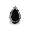 GIA 3.37 Carat Natural Fancy Black Pear Diamond SE-8594GN