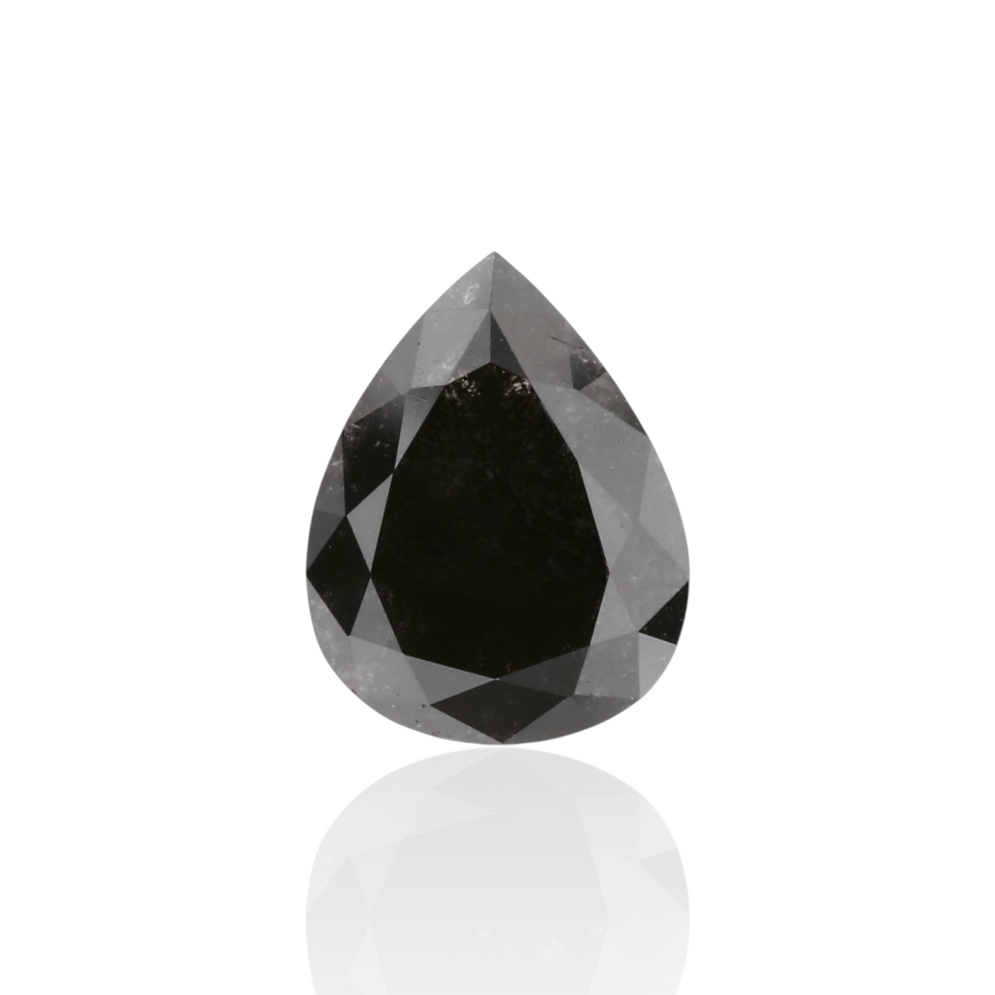 GIA 1.12 Carat Natural Fancy Black Pear Diamond SE-8595GN