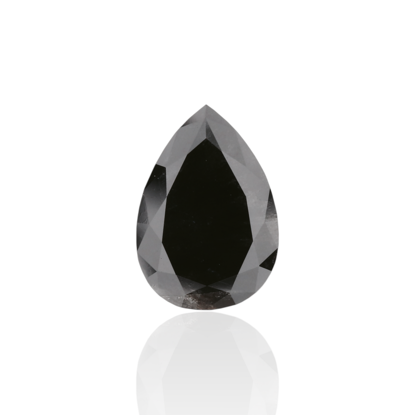 GIA 1.40 Carat Natural Fancy Black Pear Diamond SE-8598GN