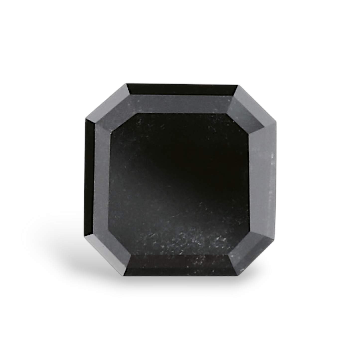 GIA 0.86 Carat Natural Fancy Black Sq emerald Diamond SE-8605GN