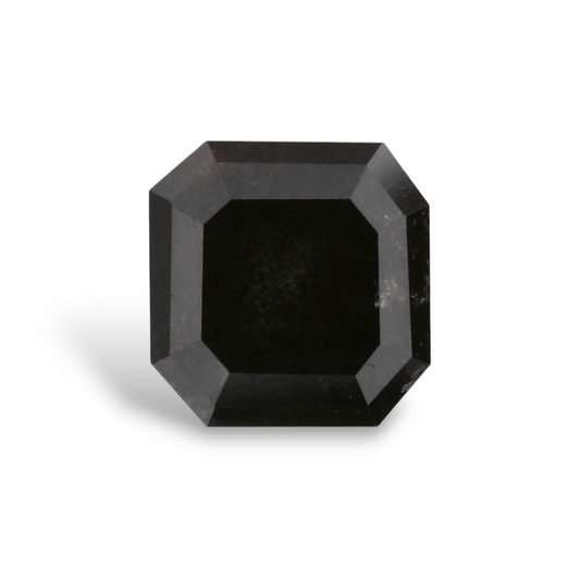GIA 1.01 Carat Natural Fancy Black Sq emerald Diamond SE-8607GN