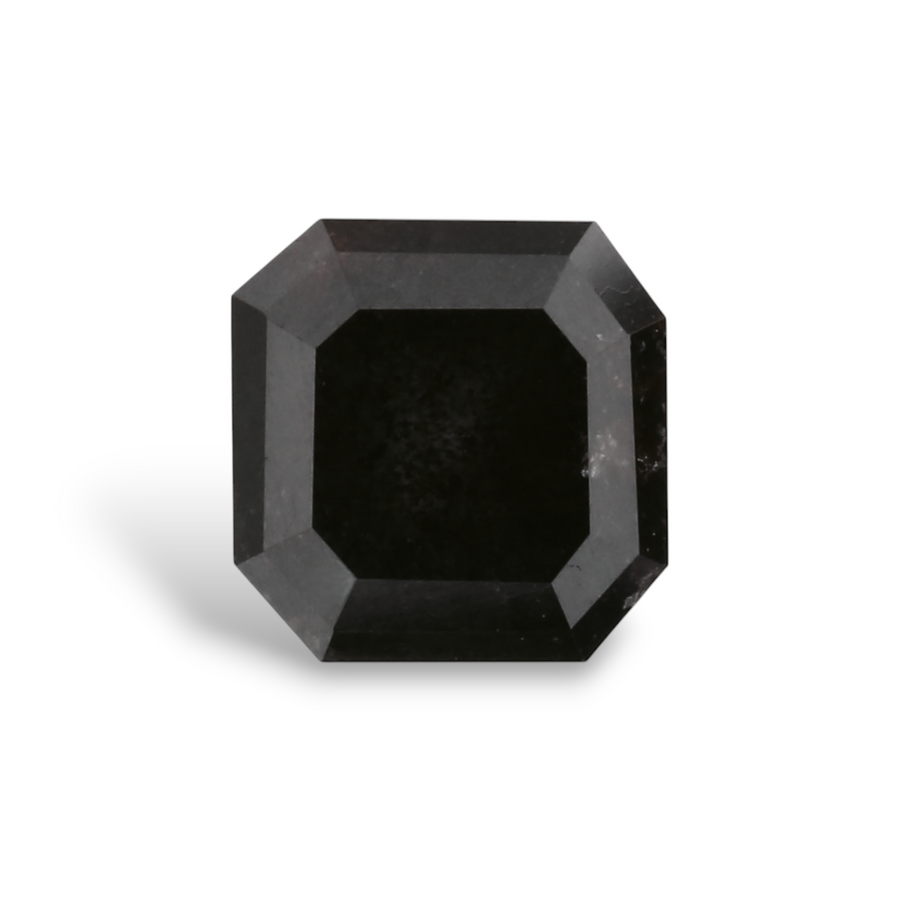 GIA 1.01 Carat Natural Fancy Black Sq emerald Diamond SE-8607GN