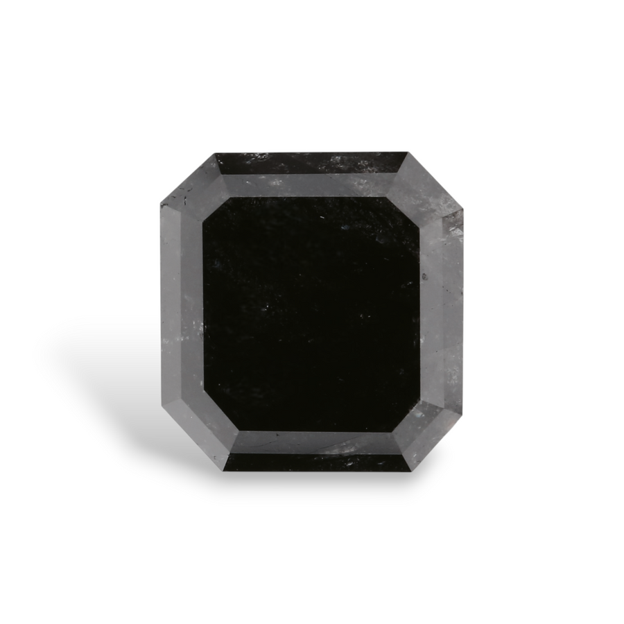 GIA 3.26 Carat Natural Fancy Black Emerald Diamond SE-8608GN