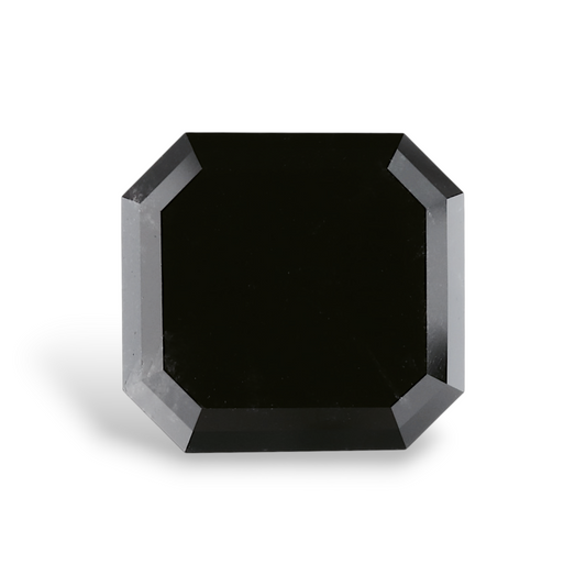 GIA 6.40 Carat Natural Fancy Black Emerald Diamond SE-8609GN