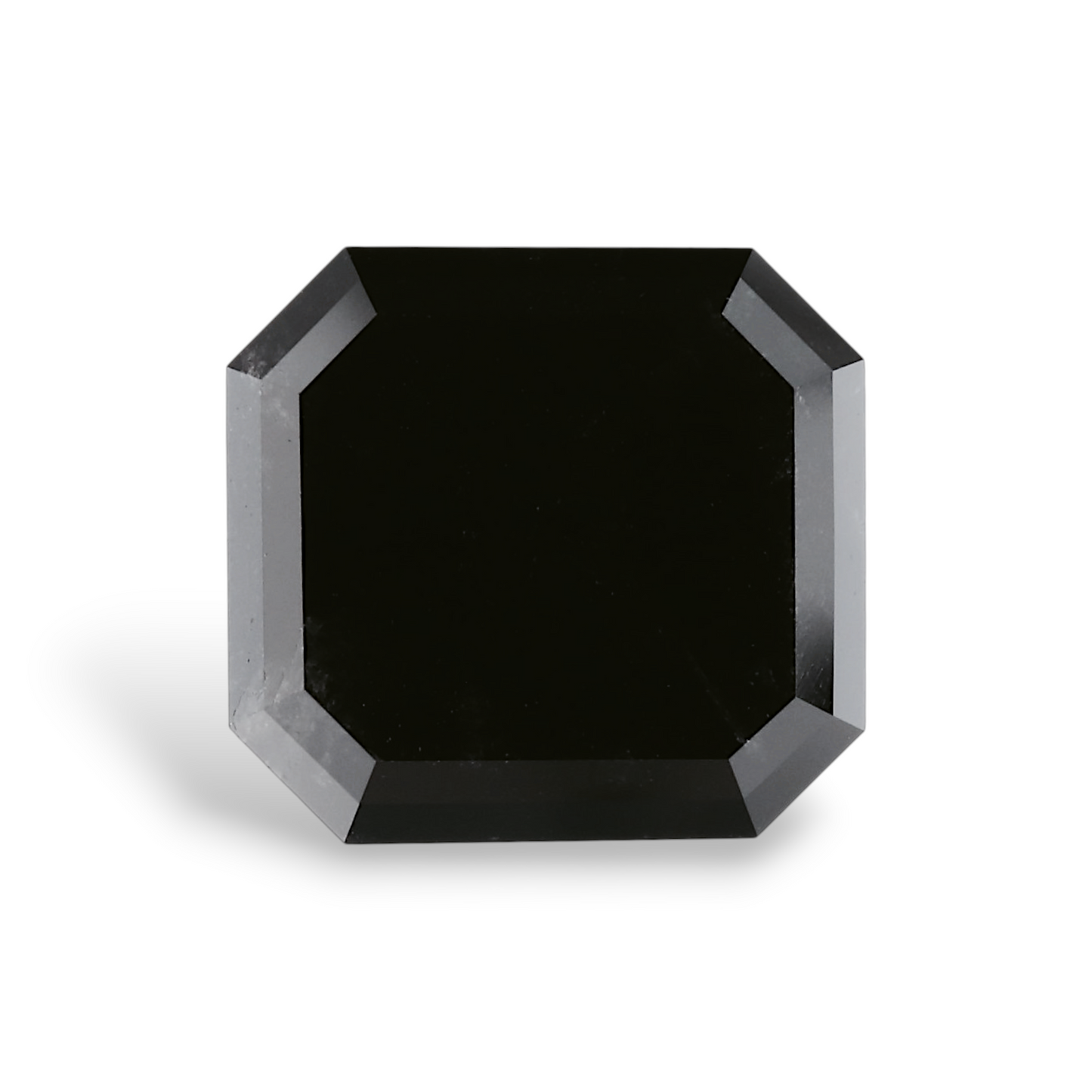 GIA 6.40 Carat Natural Fancy Black Emerald Diamond SE-8609GN