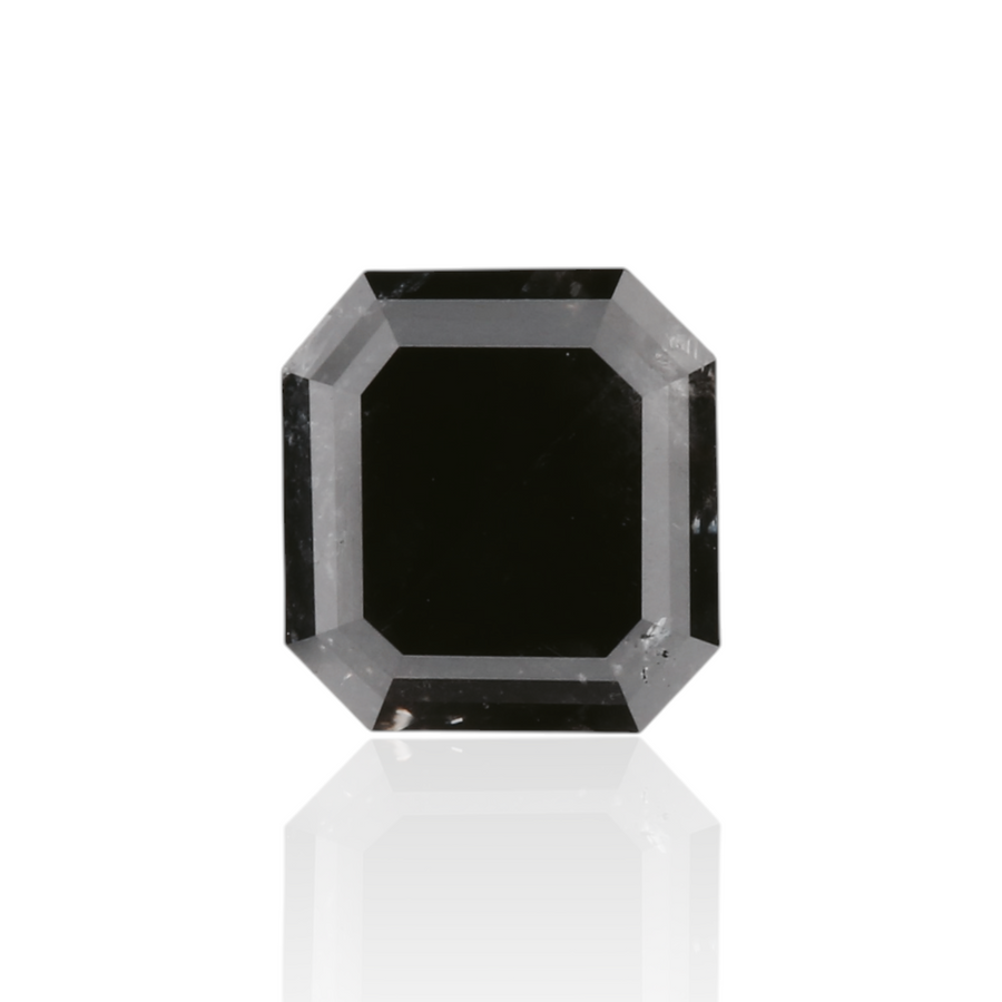 GIA 1.08 Carat Natural Fancy Black Emerald Diamond SE-8610GN