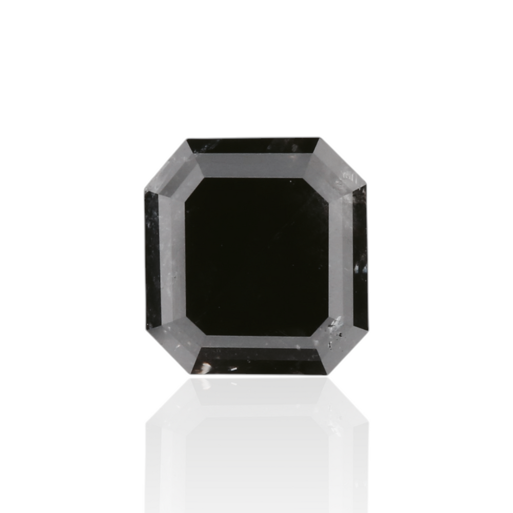 GIA 1.08 Carat Natural Fancy Black Emerald Diamond SE-8610GN