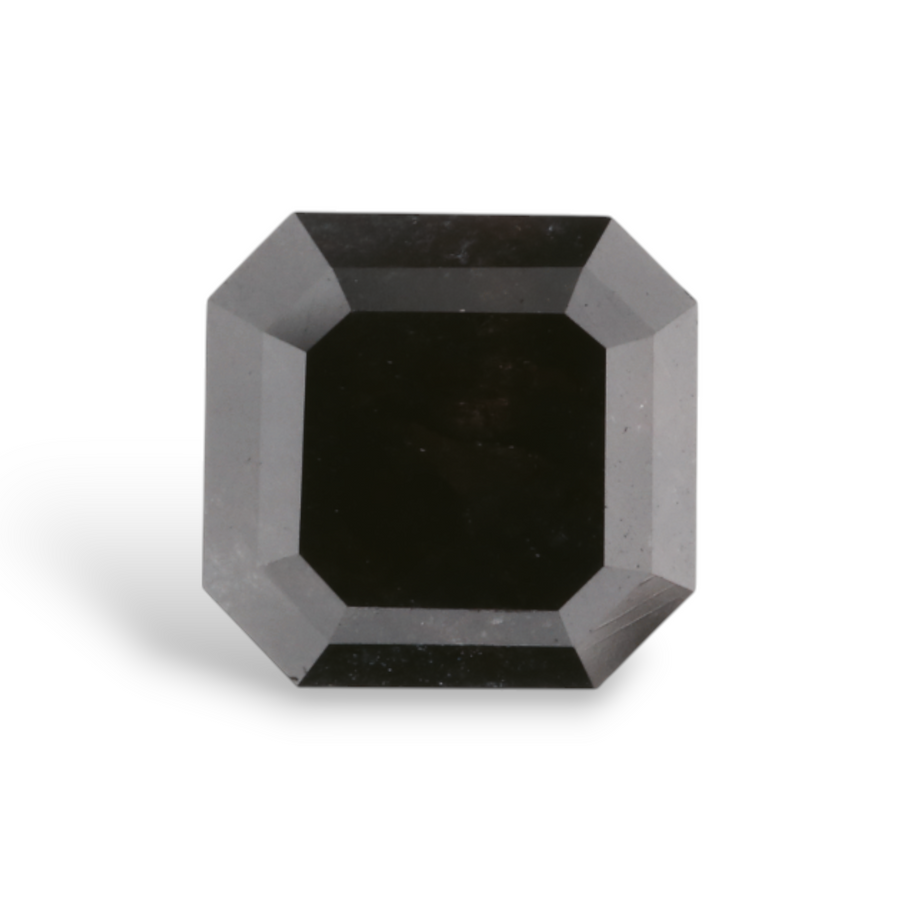 GIA 2.28 Carat Natural Fancy Black Sq emerald Diamond SE-8611GN