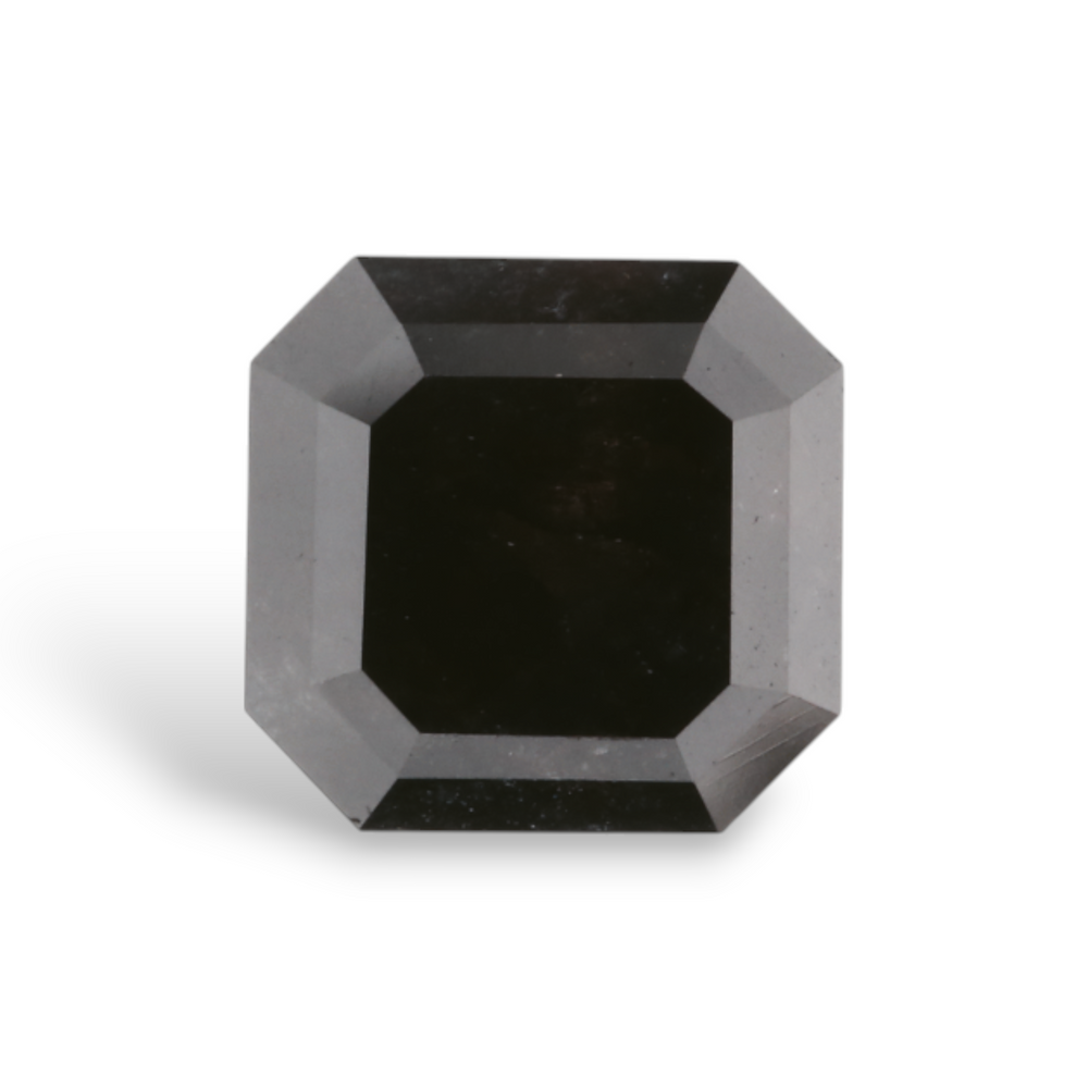 GIA 2.28 Carat Natural Fancy Black Sq emerald Diamond SE-8611GN