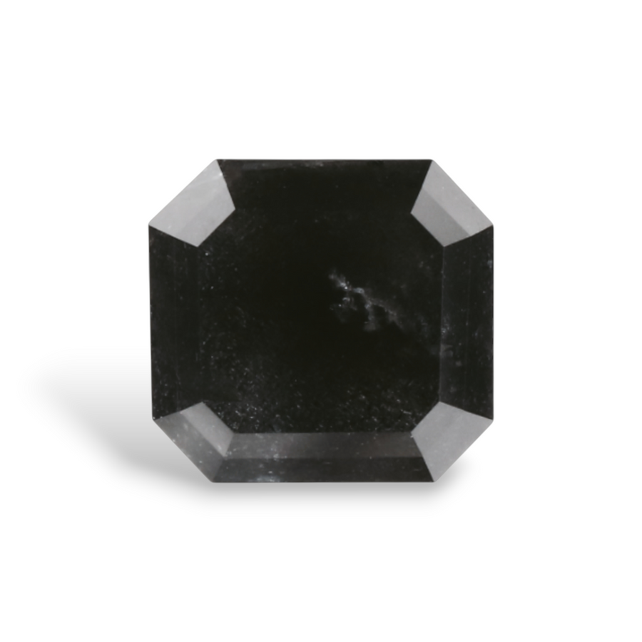 GIA 1.29 Carat Natural Fancy Black Sq emerald Diamond SE-8612GN