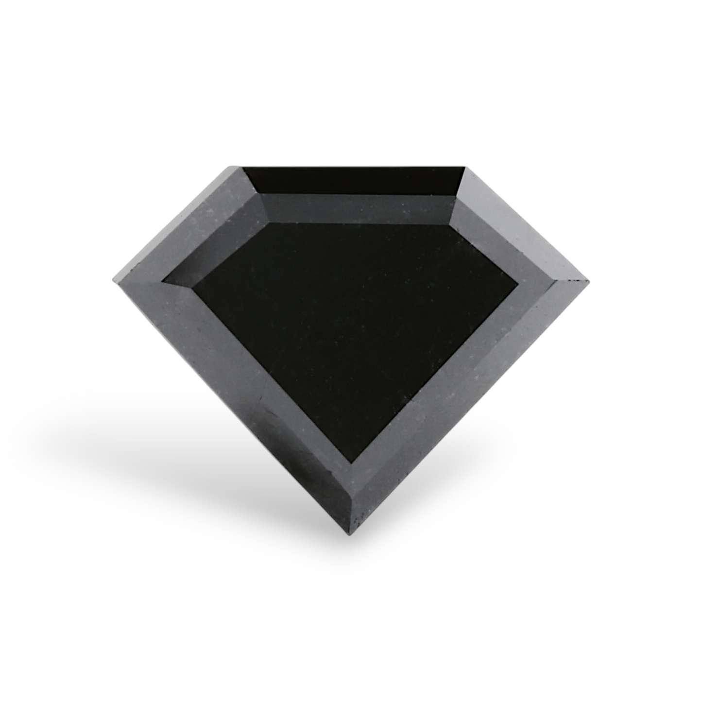 GIA 2.42 Carat Natural Fancy Black Shield Diamond SE-8621GN