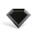 GIA 2.42 Carat Natural Fancy Black Shield Diamond SE-8621GN