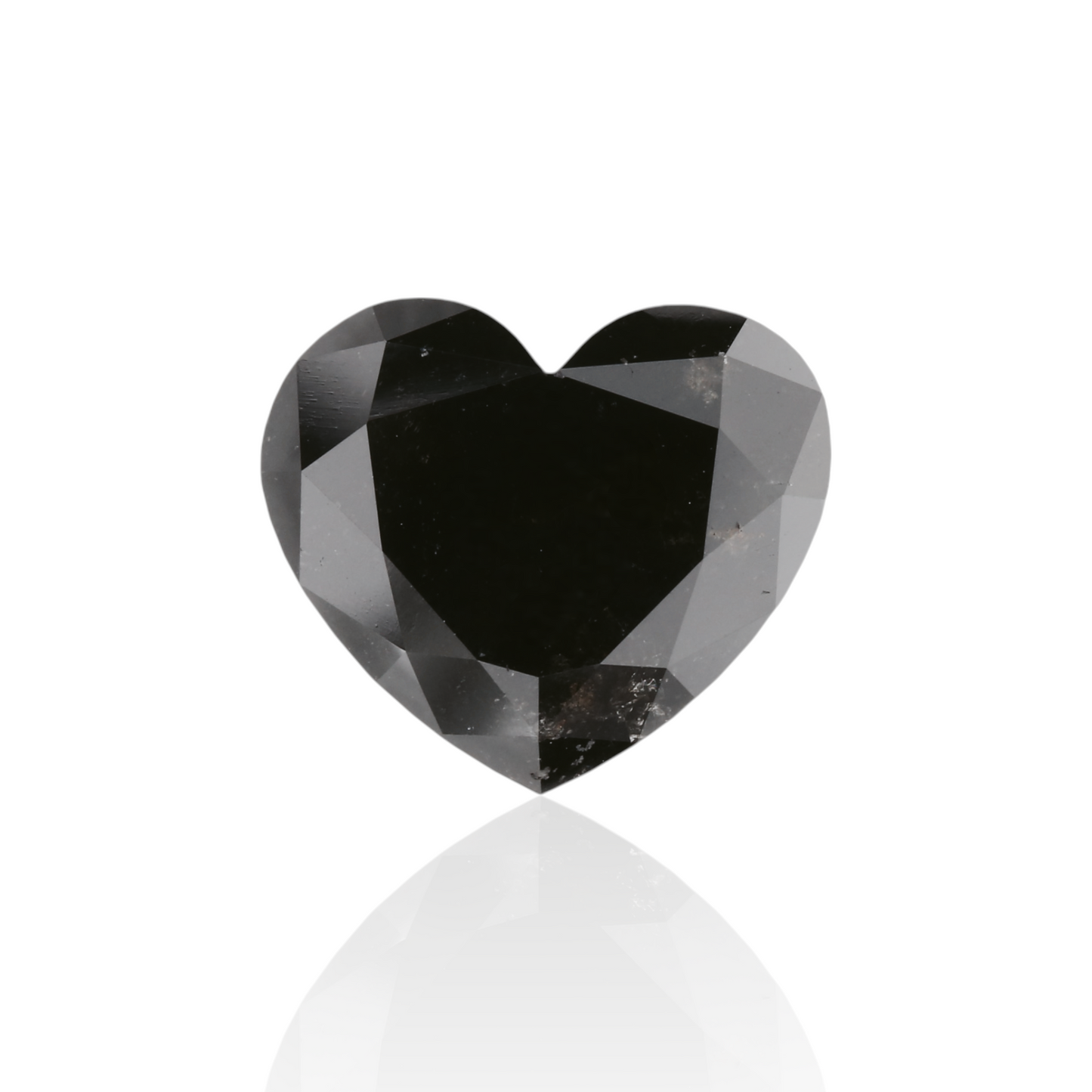 GIA 4.09 Carat Natural Fancy Black Heart Diamond SE-8626GN
