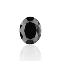 GIA 1.49 Carat Natural Fancy Black Oval Diamond SE-8640GN