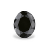 GIA 2.12 Carat Natural Fancy Black Oval Diamond SE-8641GN
