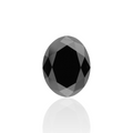 GIA 3.29 Carat Natural Fancy Black Oval Diamond SE-8642GN