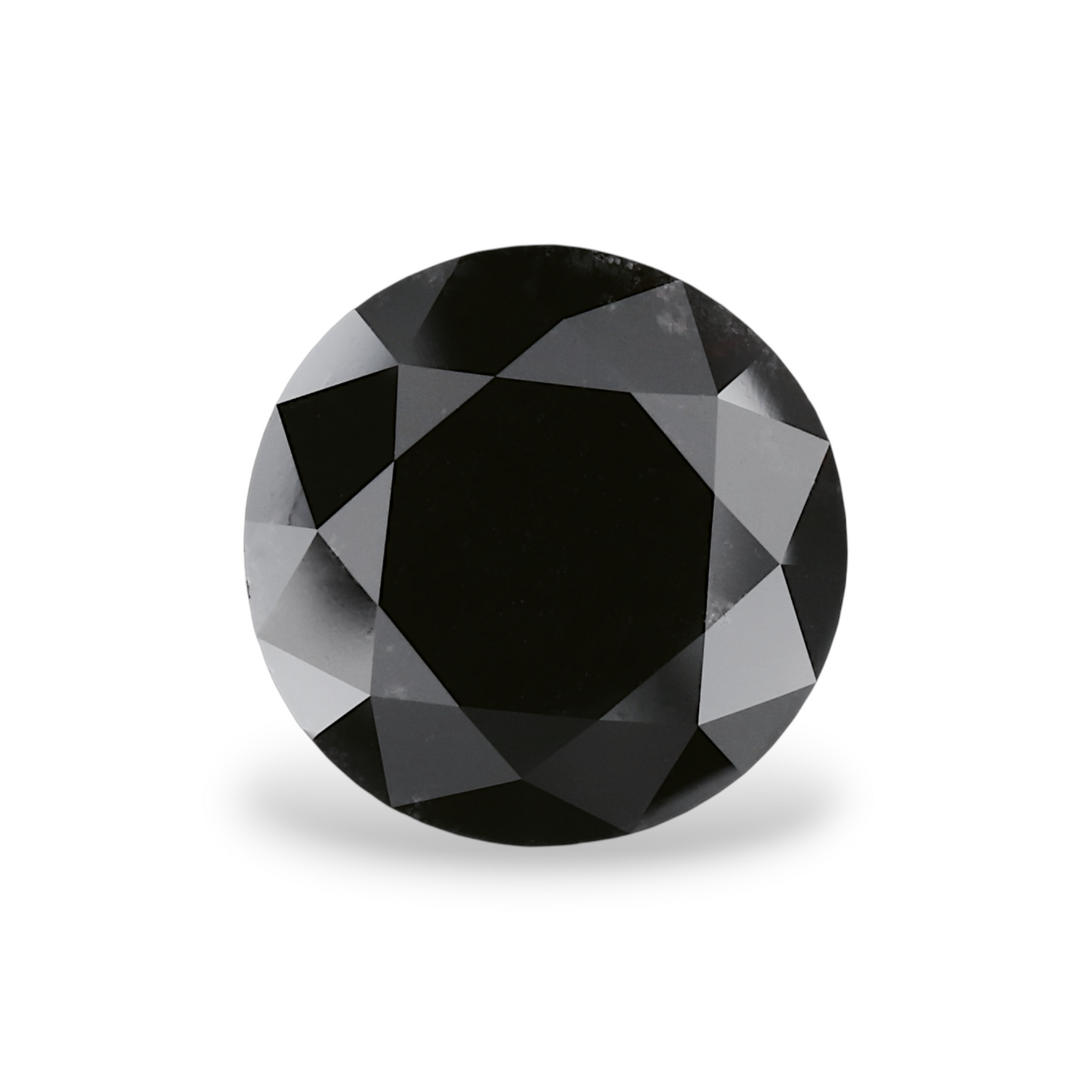 GIA 7.54 Carat Natural Fancy Black Round Diamond SE-8730GN