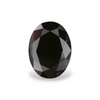 GIA 7.89 Carat Natural Fancy Black Oval Diamond SE-8737GN