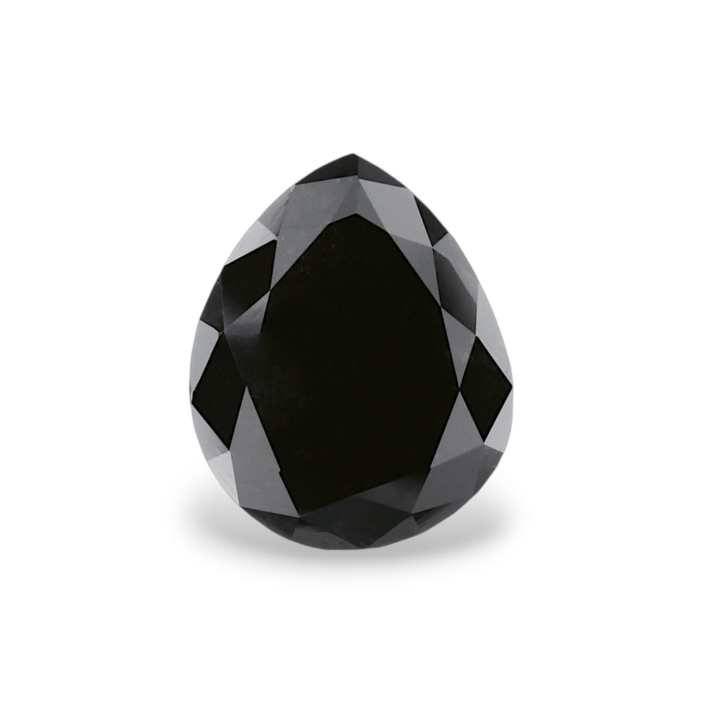 GIA 3.13 Carat Natural Fancy Black Pear Diamond SE-8747GN