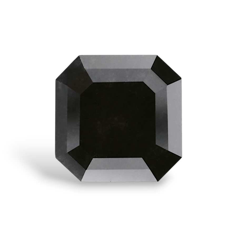 GIA 3.24 Carat Natural Fancy Black Sq emerald Diamond SE-8750GN