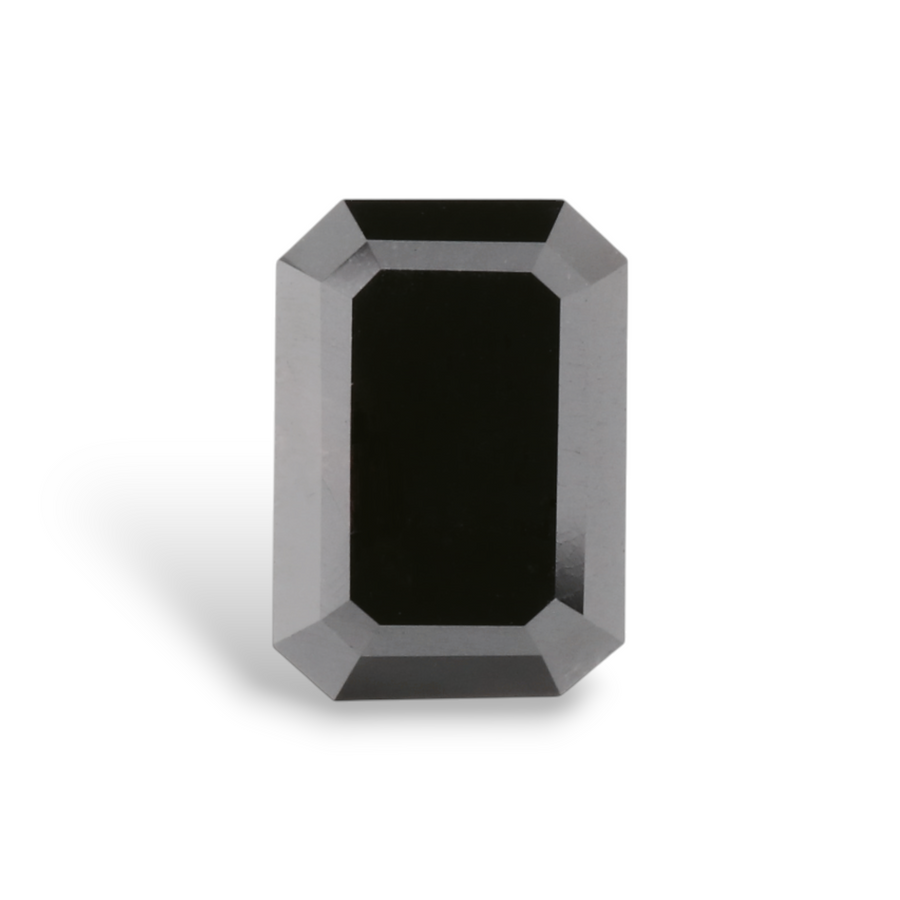GIA 1.26 Carat Natural Fancy Black Emerald Diamond SE-8754GN