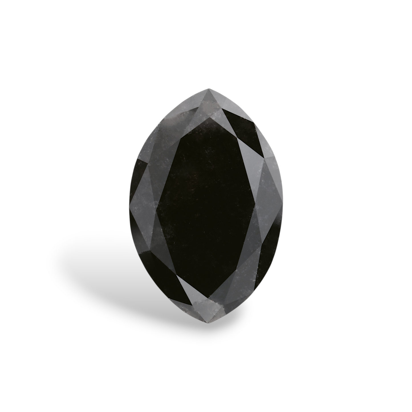 GIA 7.37 Carat Natural Fancy Black Marquise Diamond SE-9222GN