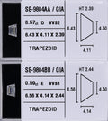 0.59 Carat Natural E VVS1 Trapezoid Diamond SE-9804BB
