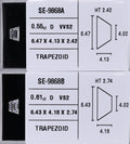 0.55 Carat Natural D VVS2 Trapezoid Diamond SE-9868A