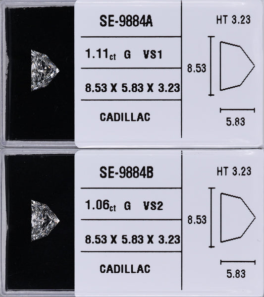 1.06 Carat Natural G VS2 Trapezoid Diamond SE-9884B