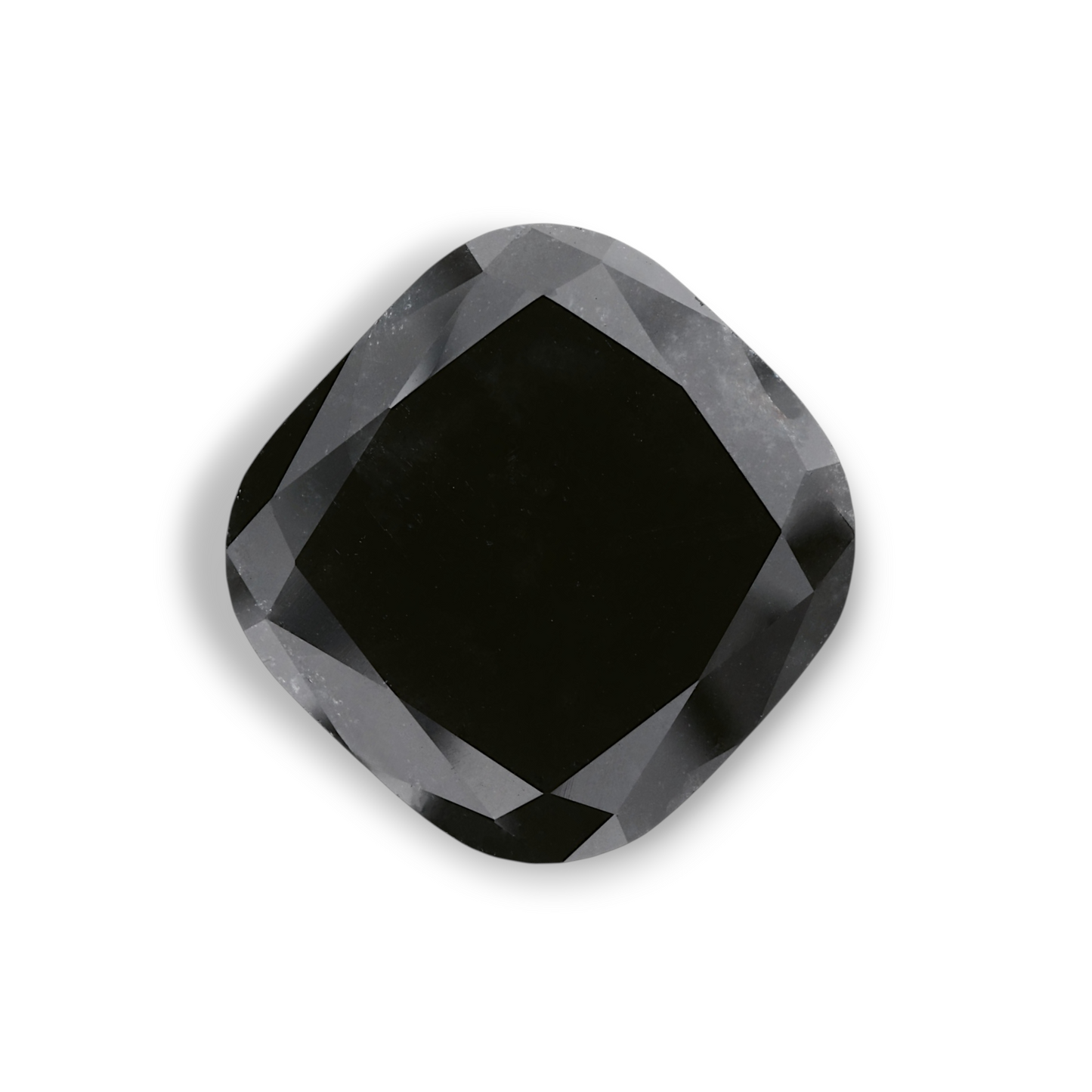 GIA 26.65 Carat Natural Fancy Black Cushion Diamond SE-9959GN